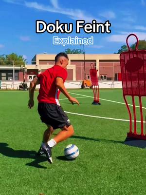The Art of Game-Changing Doku Feint 🧊  That inside lean stops the defender cold, and the burst after leaves them stuck. One detail timed perfectly creates all the separation. 👉 Save this clip for your 1v1 sessions. #Soccer #football #soccertraining #fyp