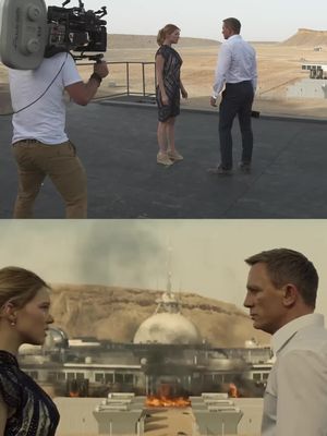 This stunt from SPECTRE used 2,223 gallons of fuel and 72 pounds of explosives, was filmed in a single take, and went on to become the largest explosion in film history, earning a place in the Guinness World Records.