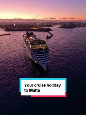 Watching MSC World Europa set sail from Valletta, Malta, is a view that never gets old 🌅 Ready to make this your next unforgettable cruise adventure?  📸 @Jedeye  #MSCCruises #cruisetok #cruiseship #mediterraneancruise 