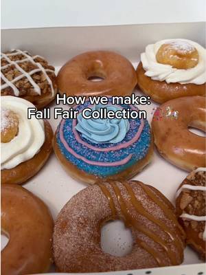All your favorite fair flavors, but make them doughnuts! 🎡✨ Which flavor is calling your name? #krispykreme #doughnut #fall #fair 