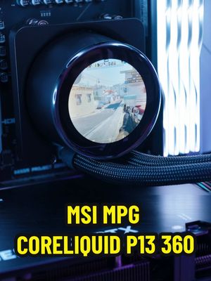 MSI cooked with this new AIO 👨‍🍳 MSI MPG CORELIQUID P13 360 - Super clean design - no visible wires or screws - 2.1" IPS display w/ curved glass cover - Customizable in MSI Center or can even be used as a secondary monitor (perfect for Wallpaper Engine!) - 3 x pre-installed ARGB CycloBlade 9 fans - Screwless copper base for even better cooling performance - UNI BRACKET mounting system @MSI @MSI USA @Blended Group #msi #liquidcooling #techtok #pcbuild #blendedgtalks [ad]