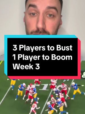 Players to BUST and BOOM in week 3 #fantasyfootball #fantasyfootballtips #fantasyfootballadvice #nflfantasy #raiderswalterpicks 