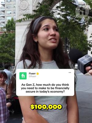We hit the streets to ask Gen-Z how much they think they'd need to make to be financially stable in today's economy. Do you agree with their answers? 👀 #streetinterview #financialliteracy #moneytalks #fypシ #genzfinance
