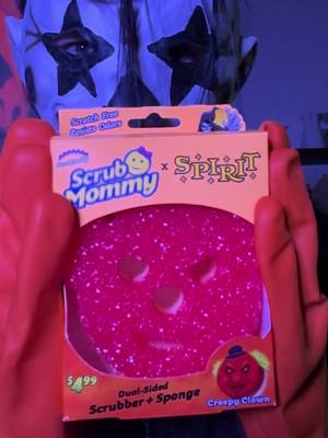 We’re not clownin around 🤡… Find these limited edition Creepy Clown Scrub Mommies @Spirit Halloween today! #scrubdaddy #smile #CleanTok #cleaningtiktok 