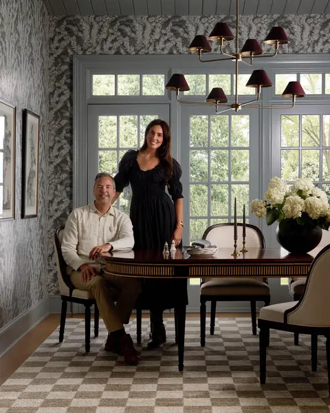The new season of Chris Loves Julia x Loloi has already made itself at home. Just a few of our favorites: Calvin (classic checkerboard), Rue (the block print), and Palma (vintage-inspired) #CLJxLoloi @Julia Marcum  Rug Designs: Calvin CLV-01 Pebble/Ivory, Rue RUE-04 Moss/Blue, Palma PLM-01 Bark/Natural, and Calvin CLV-01 Apricot/Ivory