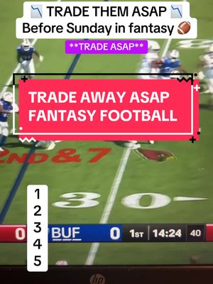 TRADE THEM ASAP in fantasy football 🚨 #fantasyfootballweek3 #fantasyfootballrankings #fantasyfootballstartsit #fantasyfootballtrade #fantasyfootball 