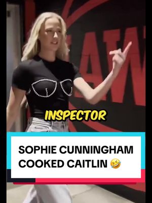 Sophie Cunningham lowkey cooked with Caitlin Clark as “Inspector Gadget” 😂 #caitlinclark #sophiecunningham #roast 