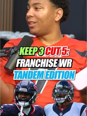 NFL Keep 3 Cut 5: WR tandems edition #nfl 