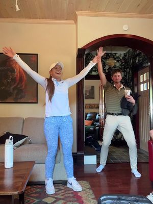 Surprise emote cameo @Garrett Clark  #fyp #goodgood #wentwestedit #emote #golf