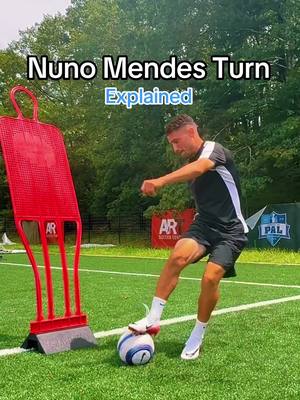 The Art of the Sole + Inside Turn 🔄 World class skill by Nuno Mendes which is very difficult to pull off. Would you pull this off in a game? #Soccer #football #cristianoronaldo  #futbol 