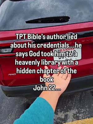 Comment "Bible" or "Bag" for 🔗s  Brian Simmons claimed Jesus showed him a mysterious “John 22” book in heaven that would spark a worldwide awakening when revealed. But the Gospel of John clearly ends at chapter 21, with John stating his purpose was complete (John 20:31; 21:25). Adding a new chapter contradicts Scripture. On top of this, Simmons misrepresented his credentials. He has no recognized advanced degree in biblical languages, despite implying he did. His claims of hidden revelation and inflated qualifications undermine his credibility, and it is dangerous, deceptive teaching. Simmons claimed he translated the Paya-Kuna Bible with Ethnos360, but mission groups say he only gave minor help and was never a translator, meaning he exaggerated his credentials. BAG FROM @loveforty1
