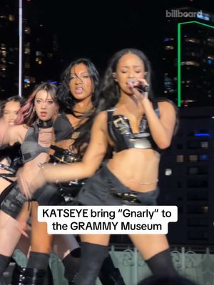 Gang, gang, gang, gang ✨ @KATSEYE perform “Gnarly” at the Grammy Museum in LA  #katseye #gnarly #livemusic 