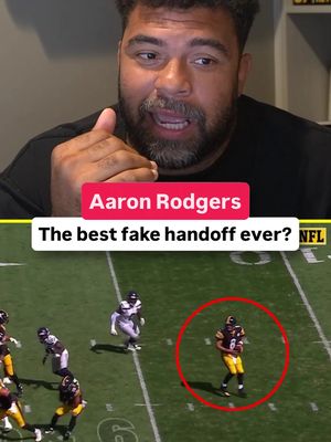 This was too clean from Aaron Rodgers 😳 #aaronrodgers #steelers #pittsburghsteelers #nfl