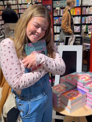 Uncharmed is officially out in the world and waiting to be found on bookshelves 🥹🎀✨ #uncharmed #autumnbooks #witchybooks #booktokfyp #authorsoftiktok 