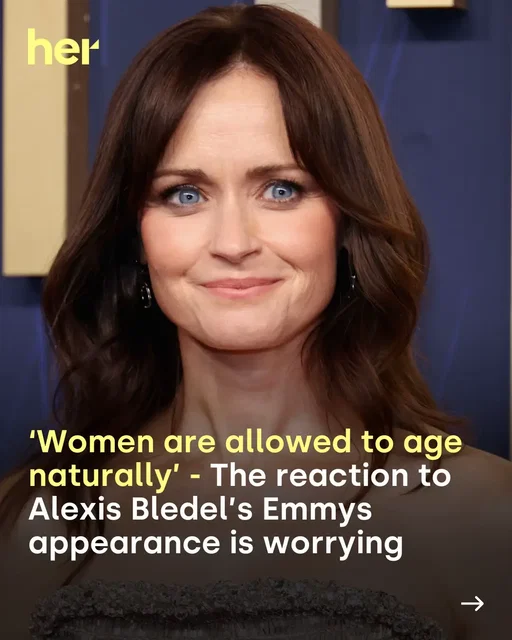 Alexis Bledel made a rare public appearance at the 2025 Emmys, and the reaction was beyond disheartening.⁠ ⁠ As soon as photos of Lorelai and Rory's real-life reunion hit social media, comments about how 'old' Alexis looked quickly followed.⁠ ⁠ Many of those who passed harsh remarks about the 44-year-old’s appearance have simply forgotten that Rory Gilmore didn’t stay frozen in time.⁠ ⁠ Women are allowed to age naturally, just as much as women are allowed to get aesthetic procedures to feel good.⁠ ⁠ It’s important to note that the role Alexis is best known for is from 25 years ago. We all grew up watching Rory Gilmore get accepted to Yale, fall in and out of love with Dean, Jess, and Logan, enjoy Friday night dinners with her grandparents, and drink coffee at Luke’s, but the actress who played her didn’t stay frozen in Stars Hollow.⁠ ⁠ Read the full feature by Her's Kat O'Connor at the link in bio now⁠ #aging #alexisbledel #gilmoregirls #aginggracefully #agingnaturally 