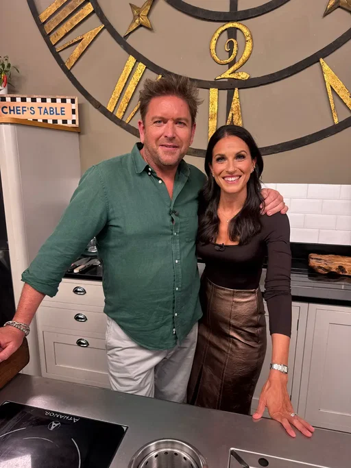 Back cooking with the inimitable James Martin on the  James Martin Saturday Morning show tomorrow morning, Saturday 20th September at 9.30am on ITV @ITVX cooking with the one and only James Martin (of course!), Cyrus Todiwala and special guest Amy Macdonald #thisisthelife 🎤🎶  Can you guess what I’ll be cooking? 😍 And yes, that’s me prepping the hero dish before going into make up - this is why I absolutely LOVE this show, real live cooking we all get stuck into!) - cannot WAIT for this one 🫶🏼💕🧿 #cooking #jamesmartinsaturdaymorning #itv #tvchef 