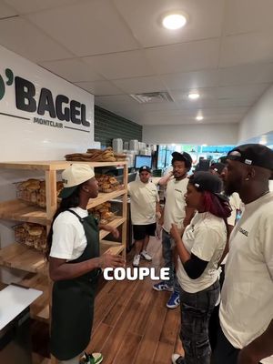 The pep talk we all need before the morning weekend rush! #jerseybagel #obagel #peptalk #workday #restaurantlife 