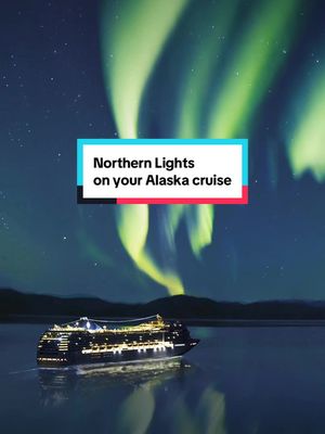 Not a filter. Not a dream. Next year in September 🌌✨ Catch the Northern Lights next September on our Alaska itinerary 😍 #MSCCruises #cruisetok #cruiseship 