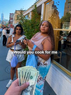 Paying strangers to cook for me #cookingchallenge #cookforme #cooking #newyork 