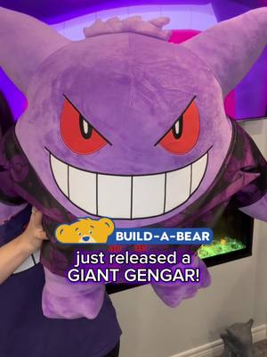 😈 @Build-A-Bear Workshop’s Giant Gengar plush is finally here! 🎉 I know I’m biased, but this is one of the coolest Pokémon plushies that BAB has released! It’s about 24” long, and it’s an online exclusive! I also wanted to show a comparison with it next to the smaller, original BAB Gengar plush! They both have the same coat, which is adorable! 🥹 The noticeable difference, next to the size, is the colouring; the smaller one is a darker shade of purple (which not going to lie, I honestly prefer)! The Giant Gengar also doesn’t come with a hat nor does it talk.  It’s such an adorable Gengar plush, and it’s perfect for any Gengar fan! 🥰 #gengar #ghosttype #buildabear #pokeween #pokemon    