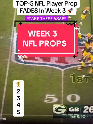 FADE THESE make cheese 🚀 #nflplayerprops #nflbettingparlay #nflbetting #sportsbetting #walterpicks 