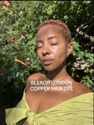 The boyband frosted tips had to GO.  Picked up @Bleach London Natural Copper & thank Goodness it worked out 👩🏽‍🦰  #copperhair #bleachlondon #afro #dyedhair 