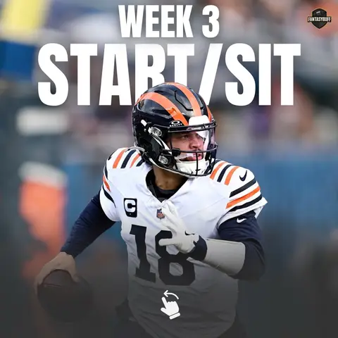 Unsure who deserves a spot in your lineup? Check out my Week 3 fantasy football start/sit picks to keep you ahead of the competition. 🚀 #FantasyFootball #fyp #nfl #football #FantasyFootballTips 