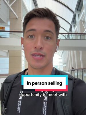In person selling is the wave, calling it now #sales #inpersonselling #saleshelp #travel #salesconference 