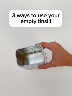 empty tin and wondering how to re-use it? they are recyclable, but here’s some ways you can re-use them in your home! #dogsupplements #dogtok 