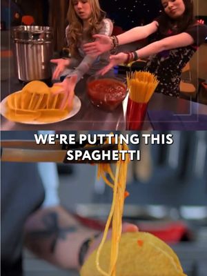 The iconic spaghetti tacos from iCarly! #food #Recipe 
