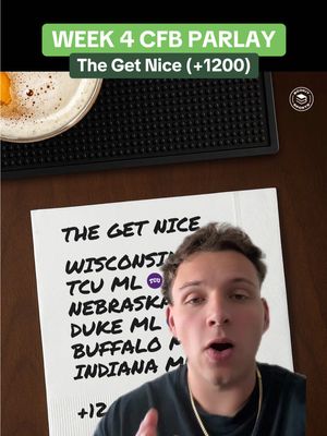 on one of the craziest heaters of my life … getting nice would be the cherry on top. #cfbpicks #CollegeFootball #sportsbettingtiktok Week 4 College Football Best Bets Parlay CFB Locks Picks 