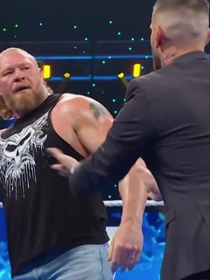 Brock Lesnar just snapped and F5'd Corey Graves!