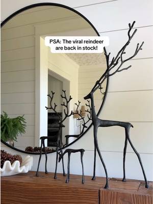 It’s never too early for a classic 🦌 Style our Bronze Sculpted Reindeer now and enjoy them through the holiday season. They sell out every year and this season they’re back with new sizes and styles! 📷: @Kari Keene #mypotterybarn