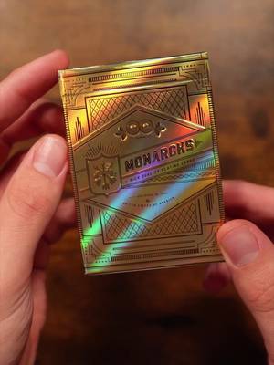 What do you think of these Prestige Monarch Playing Cards? #asmr #unboxing #gold #thedudewithcards #fyp 