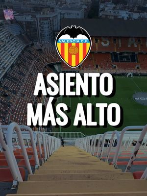 El asiento más alto de La Liga española y uno de los estadios más antiguos del continente europeo, esto es Mestalla casa del @Valencia CF  . . . #laliga #futbol #mestalla #valenciacf