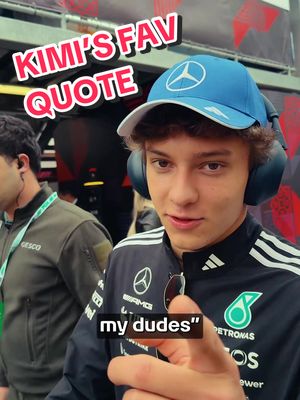 Of course it is 😆 #f1 #formula1 #mercedesamgf1 #azerbaijangp #KimiAntonelli 