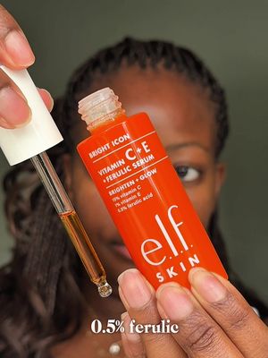 They say the future is bright, but with @elfcosmeticsuk Vitamin C, E & Ferulic Acid Serum, my skin is glowing just as much. This lightweight serum is packed with powerful antioxidants that leave my complexion looking smooth, radiant, and healthy. It absorbs easily into my skin and layers beautifully with SPF   At just £17, this is one investment you can bank on for a brighter tomorrow ✨  #eyeslipsface #AD #elfingamazing #vegan #crueltyfree 