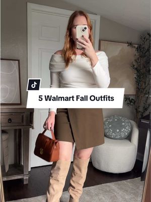 5 Fall Outfits from Walmart to wear this month! 🍁 all budget friendly and in-stock new arrivals to @Walmart — head to my main page for the 🔗 to shop these outfits!! 🍁 #walmarthaul #fallfashion #walmartfinds Walmart fashion fall 2025 • Walmart fall fashion finds 2025 • Walmart haul • Walmart try on haul • Walmart outfit ideas • Walmart fall finds • Walmart boots • Walmart dresses • Walmart fall fashion 2025