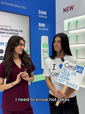 Dermatoligist hot takes? Non-negotiable at #CeraVeEADV2025 #EADV2025 @charli d’amelio @Dr Ree 