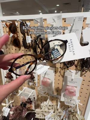 oh she’s cuteeeee 🤓  Also been window shopping a lot, vlogs incoming 😬 #miumiudupe #miumiuglasses #torontocontentcreator #americaneagle 