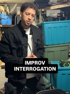 this guy is a pro @thatsbrandonj #unhirables #improv #interrogation #informant 
