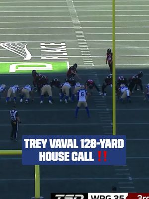 VALAL WITH AN ELECTRIC 128-YARD HOUSE CALL 💥 #CFL #cflfootball