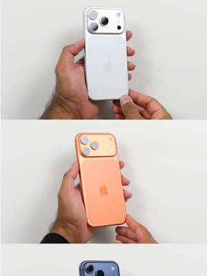 Still can't decide which color iPhone 17 Pro/Max to get? Well here are all 3 unboxed 😎 Silver, Cosmic Orange & Deep Blue! Which is your pick? 🤔  #iphone17 #iphone17pro #asmr #fyp #supersaf
