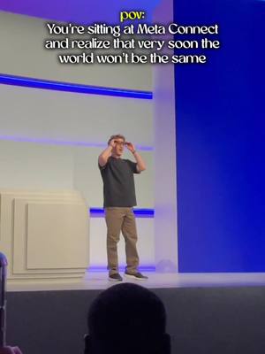 Blown away by the new glasses that they just announced! They have a built in screen 😍 #siliconvalley #meta #metaconnect  