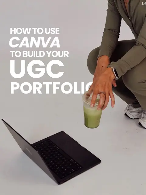 How to use Canva to build your UGC Portolfio! 1. Visit Canva 2. Search ‘Portfolio’ 3. Click on ‘Customize Template’ 4. Edit your Template 5. Publish your Template Comment ‘UGC’ and I’ll send you my FREE guide✨ #ugc #ugccreator #ugcportfolio #ugctips #ugccontentcreator 