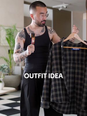 Simple outfit idea with some pleated black trousers. #fashion #style #menswear #styletips 