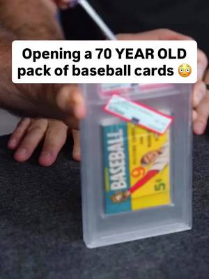 Ripping a $5,000 pack of 1955 Bowman Baseball cards 😳  (via: @Sports Card Investor) #collecting #baseballcards #collectibles #cards