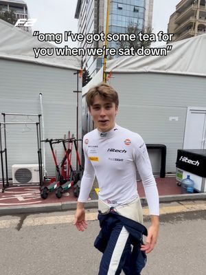 the real tea is how many takes this took ☕️ #f2 #formula2 @lukebrowningracing@dinobeganovic_