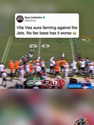 ucs take a commanding lead vs the Jets who haven’t made the playoffs who haven’t made the playoffs since 2010  Now Vita Vea is aura farming against them ☠️ #jets #bucs #nfl  #creatorsearchinsights 