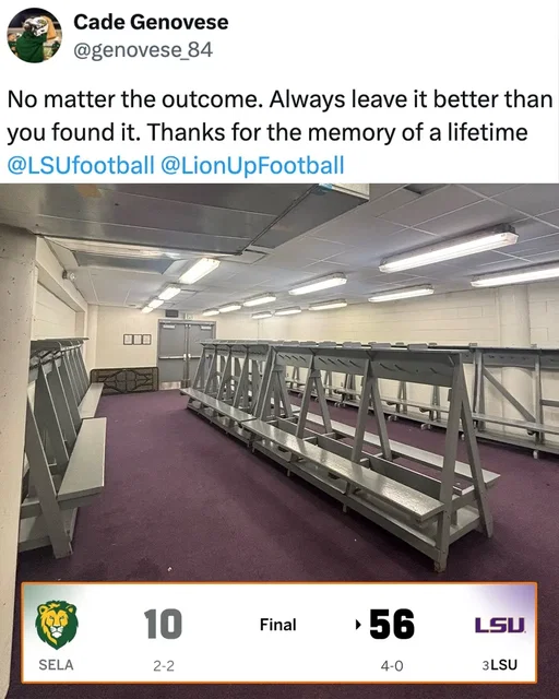 (📷: @genovese_84) #lsufootball #geauxtigers #southeasternlouisianauniversity #lockerroom #CollegeFootball 